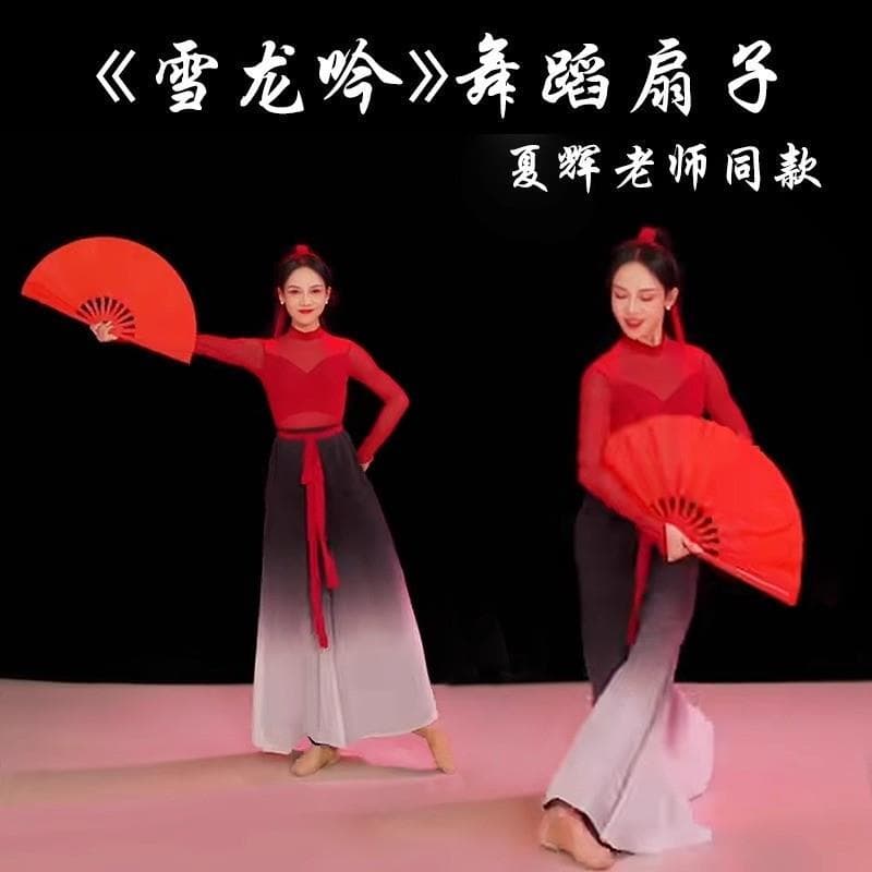 Tai Chi fã Xia Hui Xuelongyin Kung Fu fã estilo antigo estilo chinês dança fã vermelho dança especial ventilador alto do