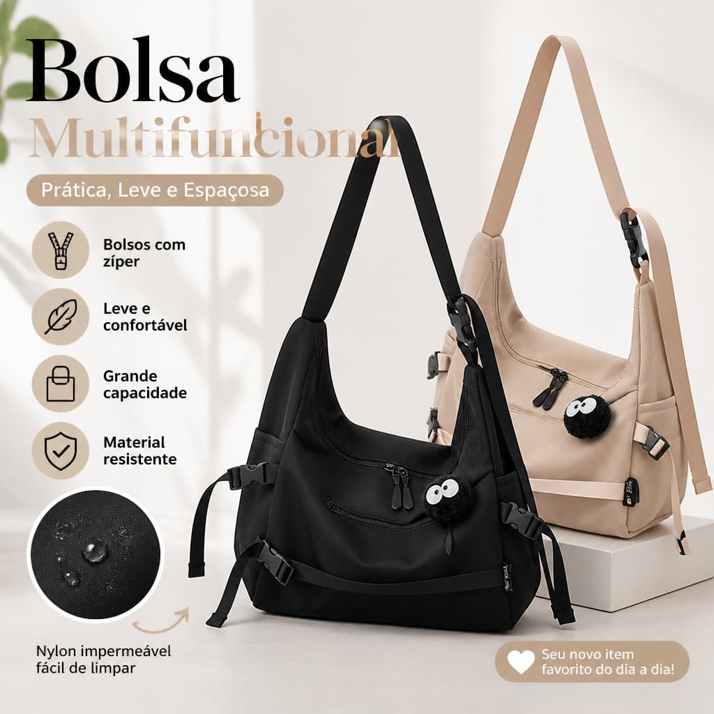 Unissex Bolsa Tiracolo Bolsa De Grande Capacidade Bolsa De Hip-Hop Esportiva Casual Adequado Para Escola E Viagens