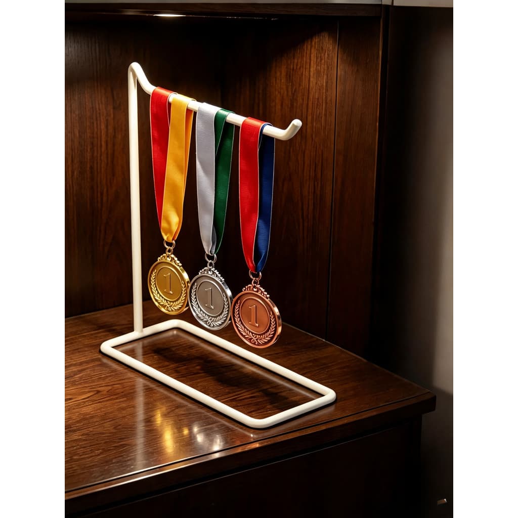 Maratona medalha expositor Desktop Vertical medalha de ouro pendurado suporte crianças honra esportes lembrança haste ar