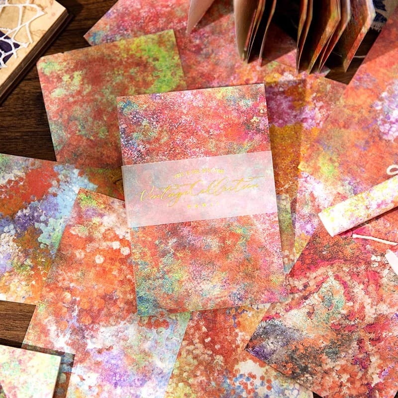 Sombra flutuante fantasia francês ins estilo nota papel não pegajoso caderno material de colagem papel pintura a óleo ca