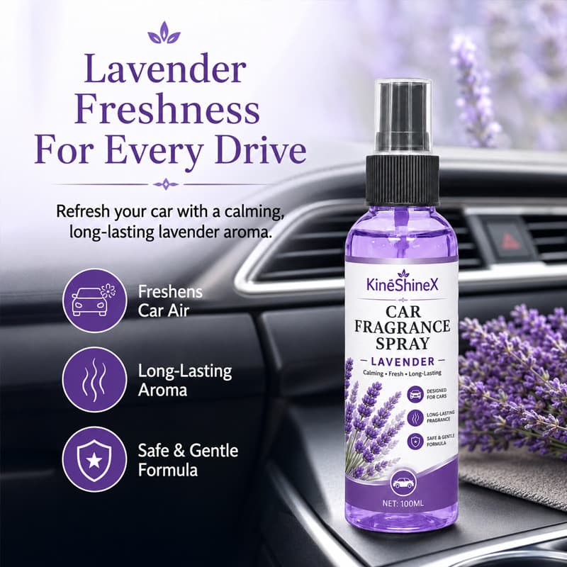 O aromatizador de ar para interior de carro KineShine proporciona uma fragrância duradoura e é adequado para bancos de c