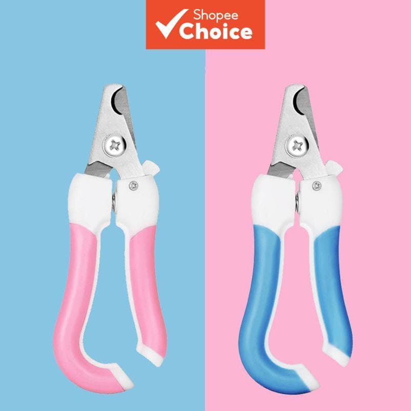 Alicate de Unha para Animais de Estimação com Lixa, Cortador de Unhas de Aço Inoxidável para Cães e Gatos, Cabo