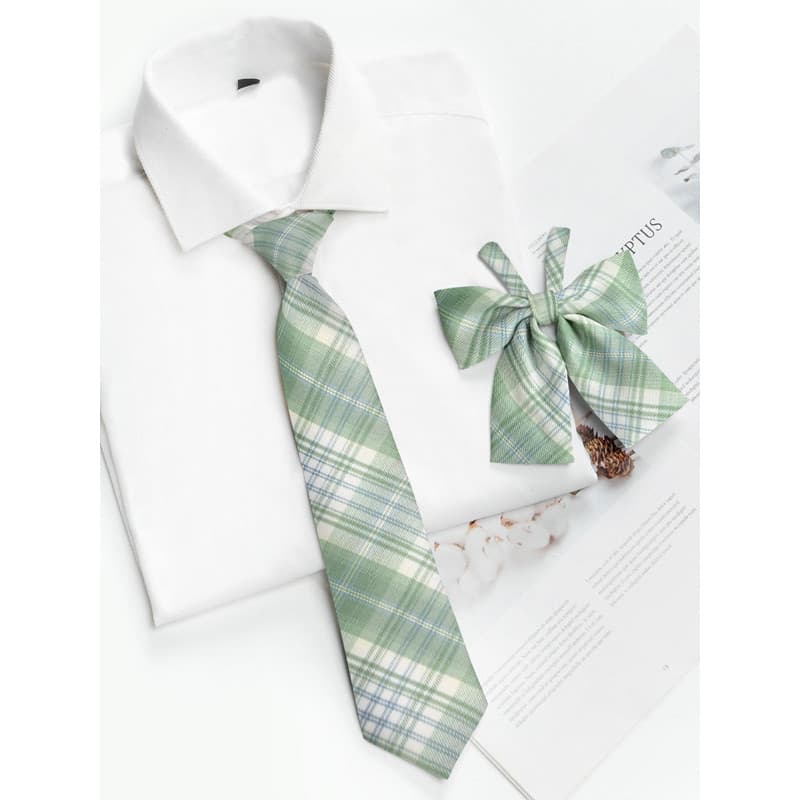 Cedro jk gravata verde feminina estilo Preppy camisa decoração preguiçoso estilo curto gravata borboleta Casual gravata
