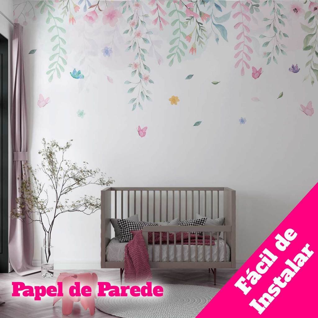 Papel de Parede Infantil - Muitos Modelo - Papel de Parede Safári - Papel de Parede Jardim,