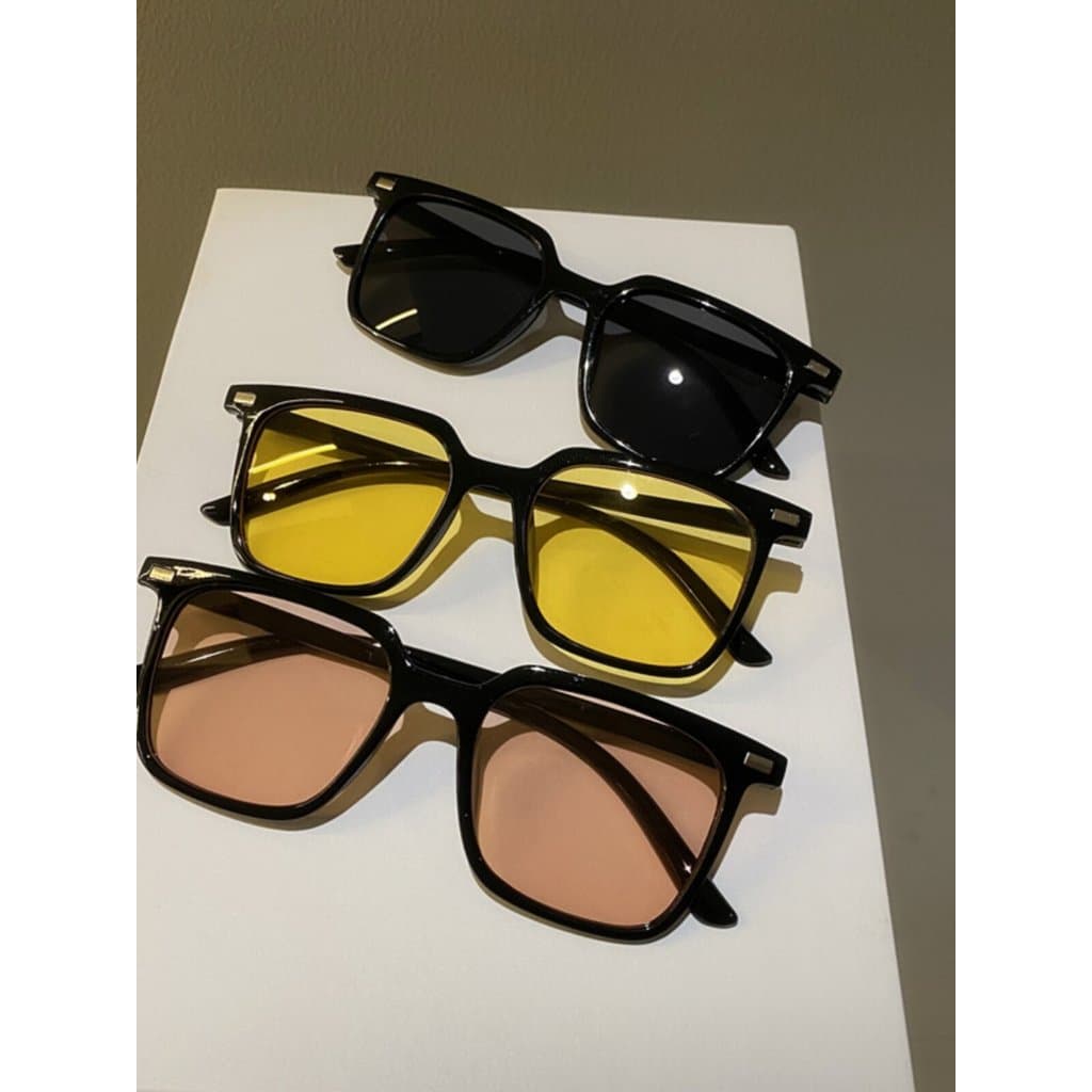 oculos de sol óculos de sol feminino com proteção uv óculos feminino de sol óculos de sol quadrado feminino Coreano estr