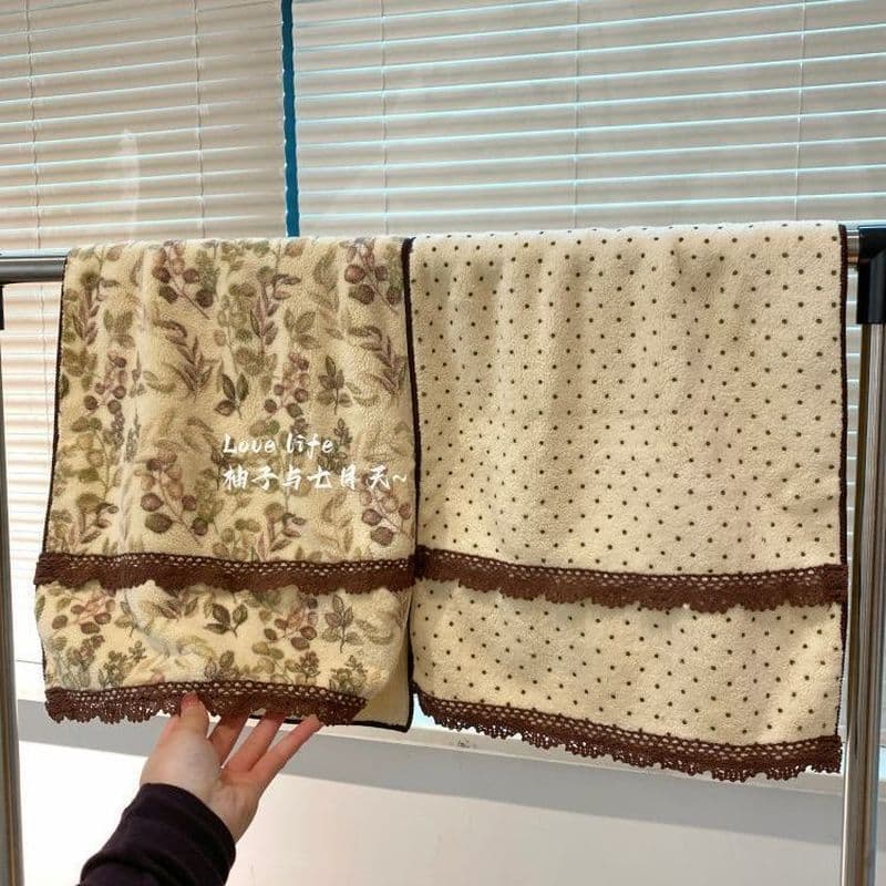 Melade série toalha de renda espessada toalha de rosto não lavagem de rosto absorver água do que algodão puro toalha dom