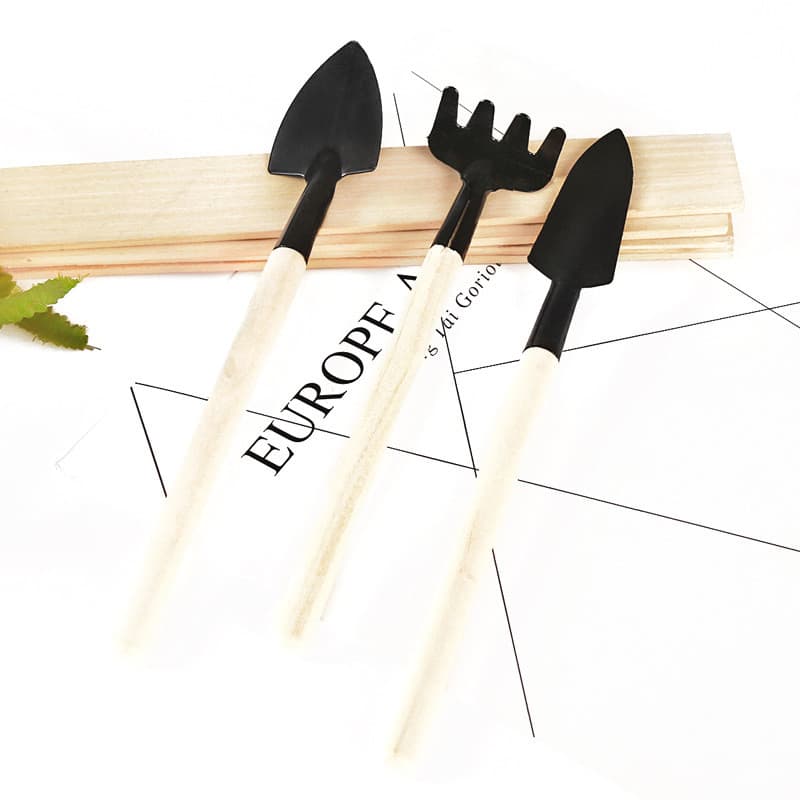 Ferramentas de jardinagem conjunto de três peças Mini ferramentas de jardim pá pequena ancinho pequeno pá planta pá de s