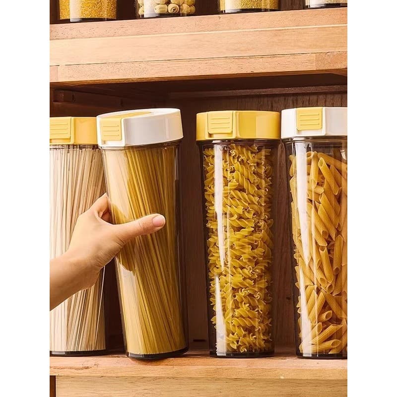 Tubo de armazenamento de macarrão Balde de macarrão de plástico