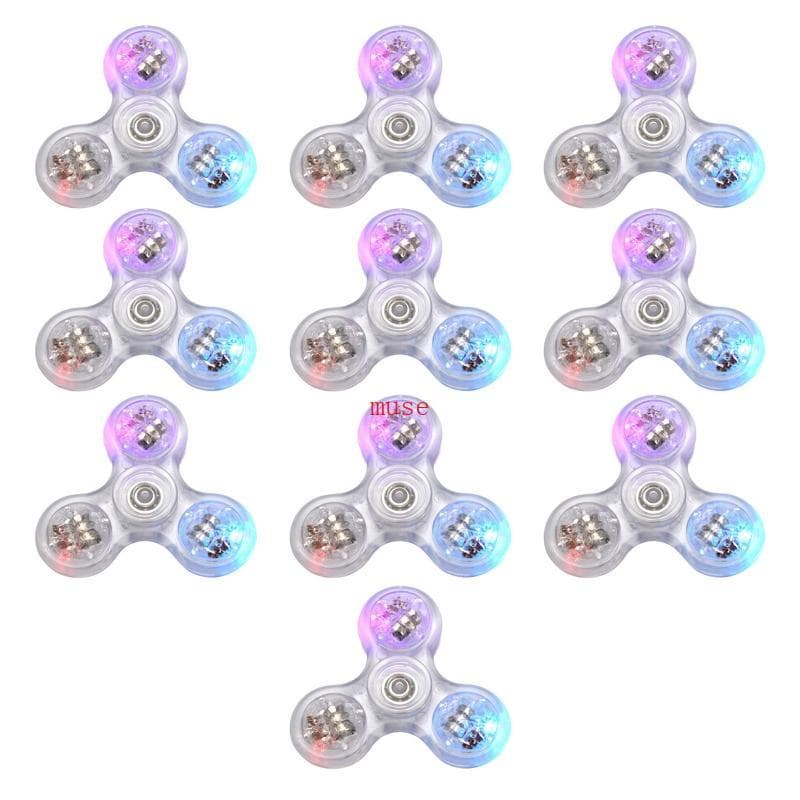 muse LED Luminoso Dedo Spinner Brinquedo Interativo Sensorial Anti-Ansiedade Adultos Crianças Engraçado Mão Terapia Brin