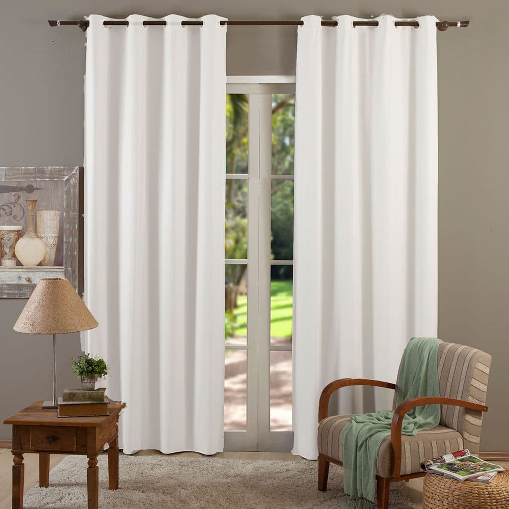 Cortina Blackout 1,80m x 2,80m Corta luz Branca M&C Cortinas