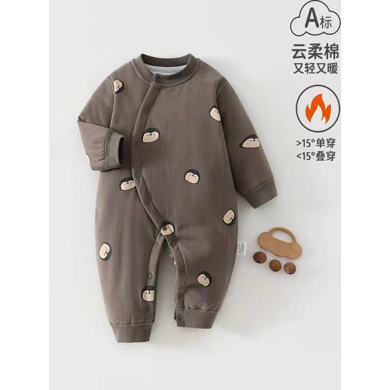 Outono inverno bebê quente macacão outono inverno acolchoado macacão bebê quente macacão roupas de bebê outono inverno O