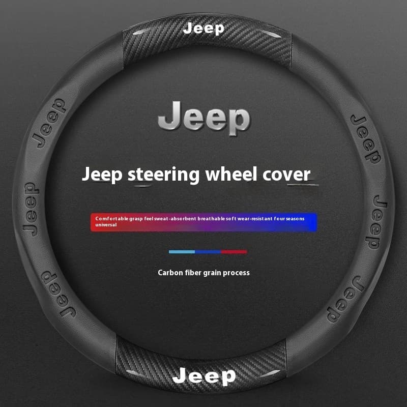 Jeep Wrangler Patriot Comandante Grand Cherokee Compass Wagoneer Gladiador Renegado Couro Do Carro Capa De Volante De Fi