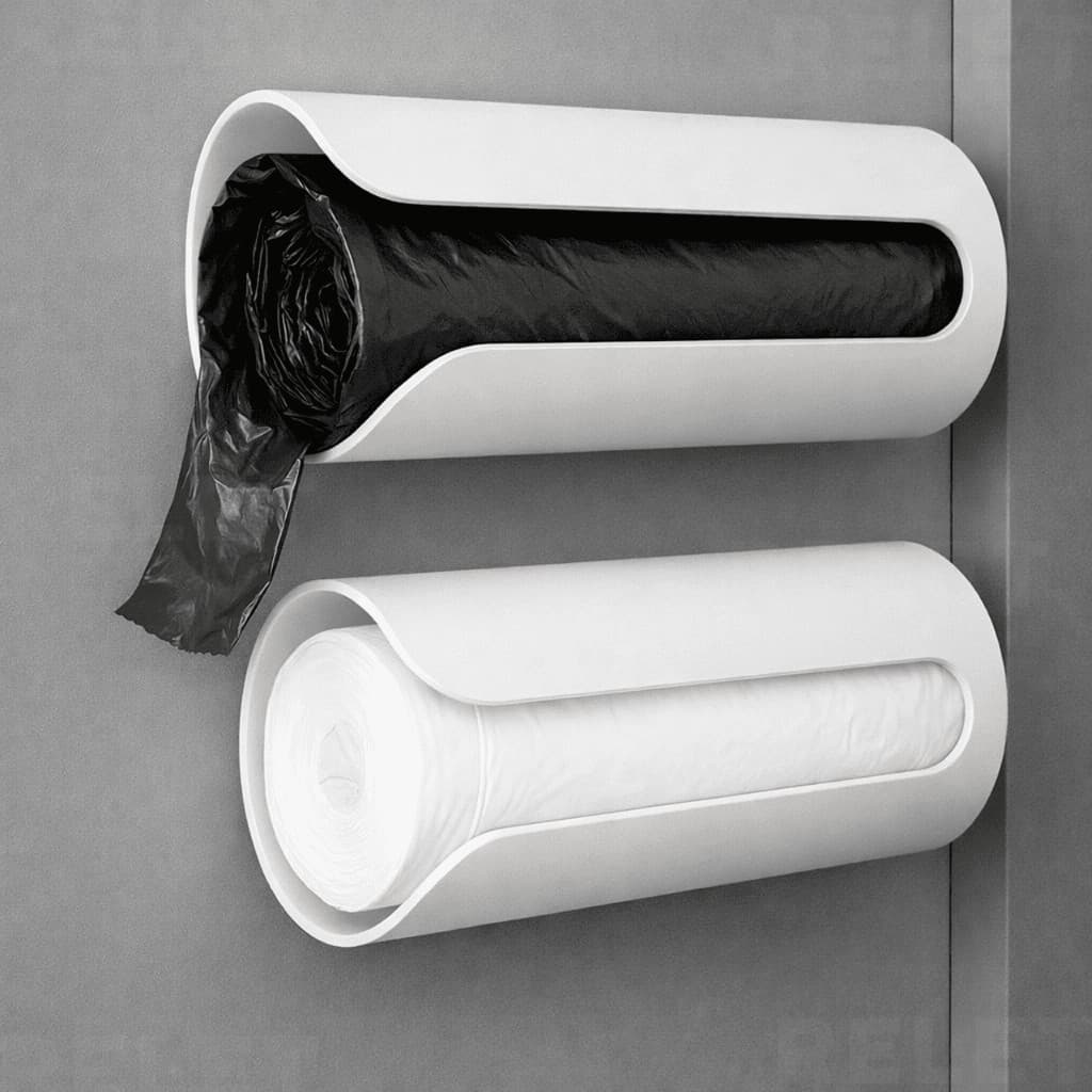 Suporte para Rolo de Saco de Lixo Para Casa Em Cozinha Banheiro Dispenser Porta Sacolas de Supermercado Puxa Saco
