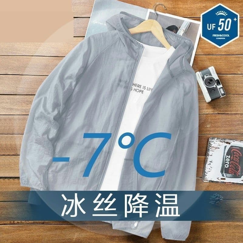 Longo blusão masculino verão Casual fino exterior Wear legal solto novo estilo esportes High-End jaqueta masculina fino-