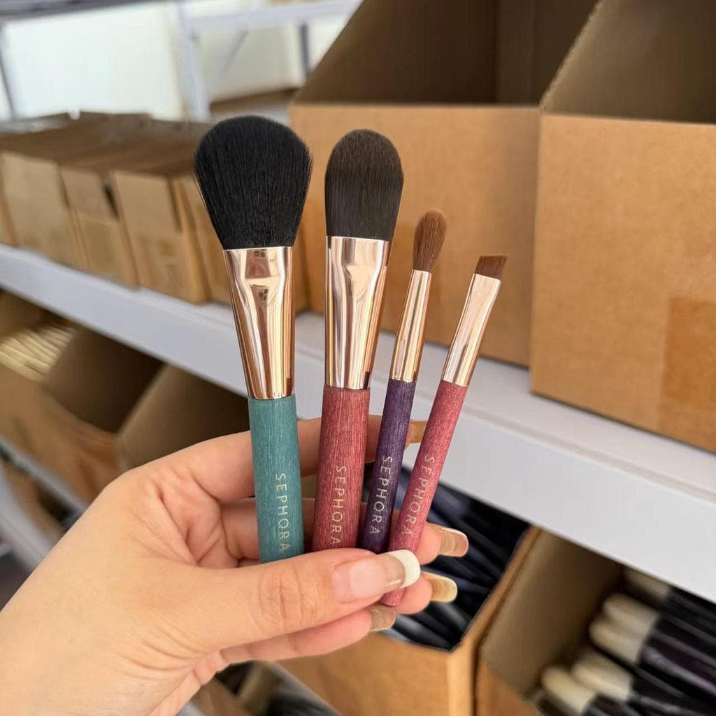 Sephora/Sephora Conjunto de pincéis de cor de edição limitada Pincel de Blush Pincel de base Pincel de sobrancelha Pince