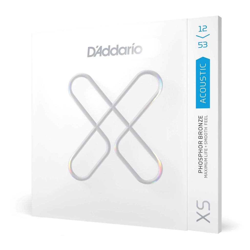 D'Addario XS cordas revestidas para violão acústico, bronze fosforoso, XSAPB1253 (produto oficial no Japão)