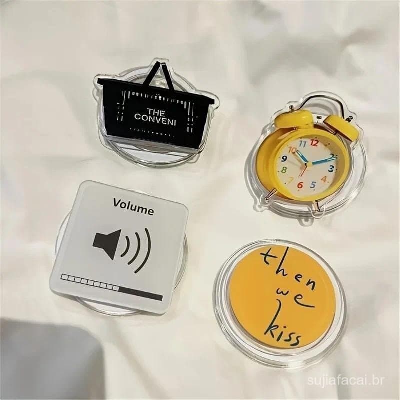 Coreano Bonito Dos Desenhos Animados Suporte Magnético Aperto Tok Griptok Do Telefone Para Almofada Magsafe Inteligente