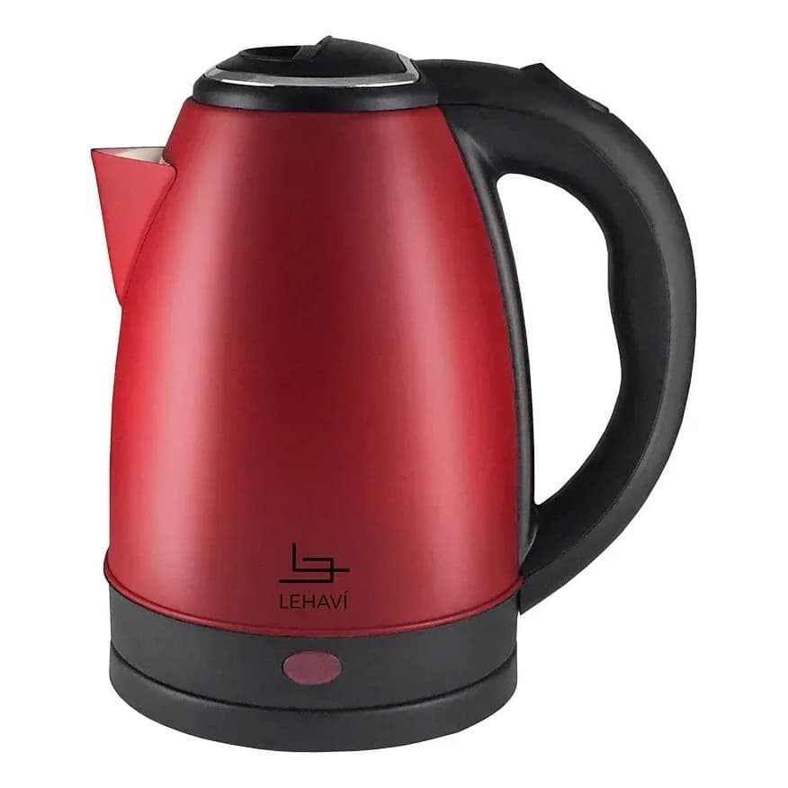 Chaleira Elétrica Inox 1,8l 1500w Base 360° Vermelha 127v