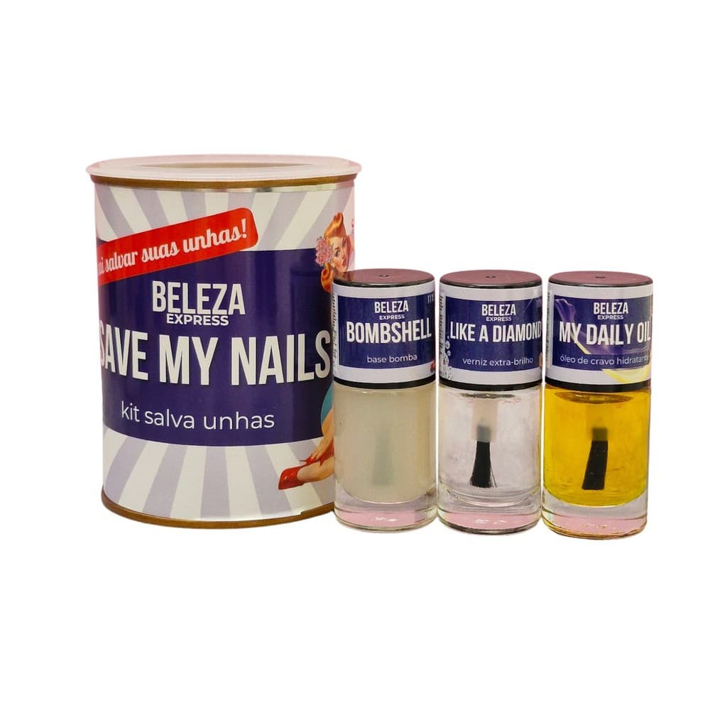 Kit unhas fracas e cutículas ressecadas Save my Nails BELEZA EXPRESS