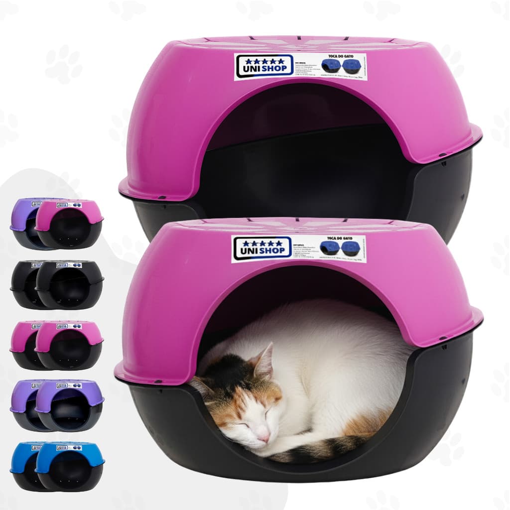 Kit 2 Tocas Cama Para Gatos Casinha Pet