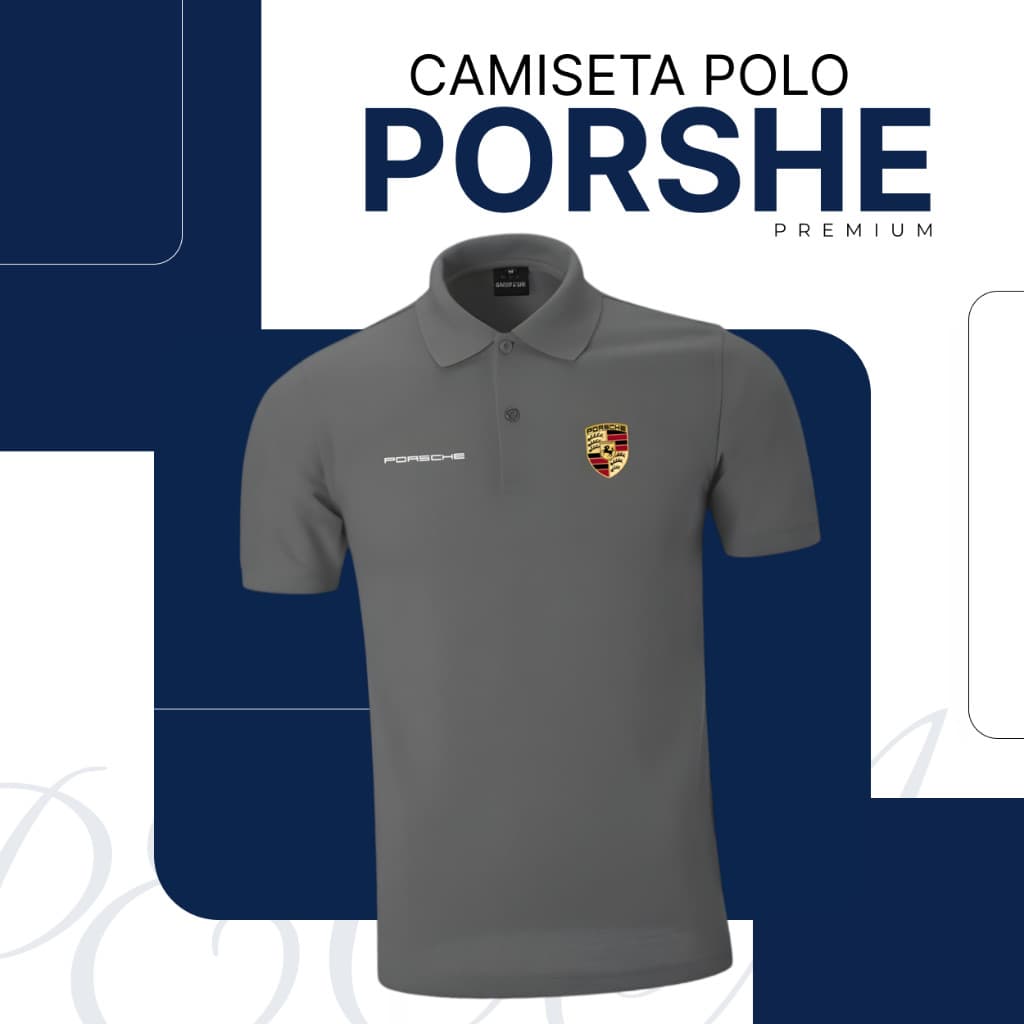 Camiseta Polo Masculina Camisa da Porsche Blusa Masculinca Camiseta Carros Corrida Formula 1