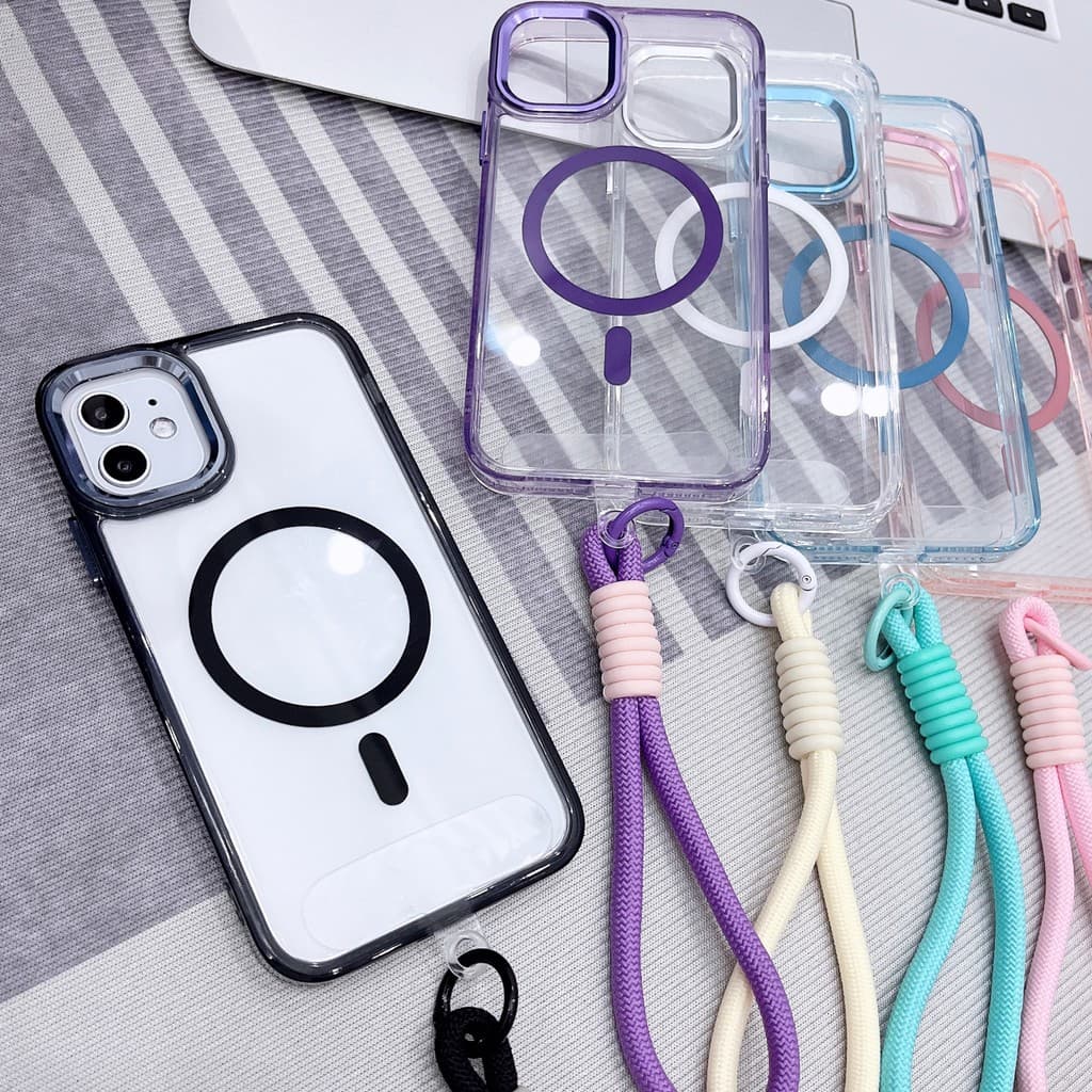 capinha iphone 13 A Capa De Cordão É Adequada Para iPhone 15 Pro Max 11 Cor Transparente