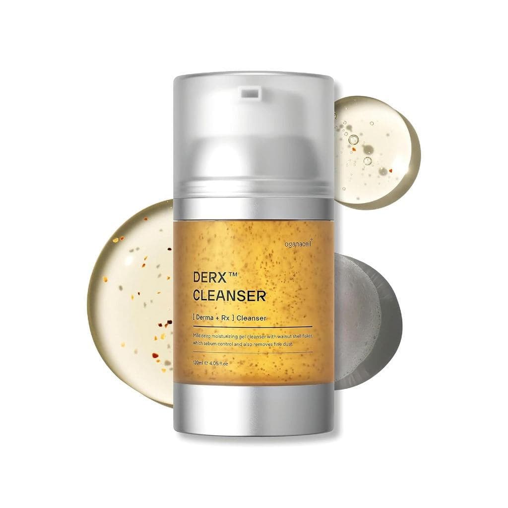 OganacellDERX Limpador Facial - Limpador Facial de Noz, Adequado para poros obstruídos, Esfoliação diária suave, Adequad