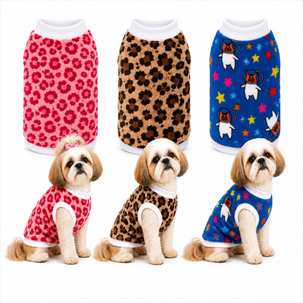 Roupa Para Cachorros Roupa Estampada Pet Sueter Para Inverno