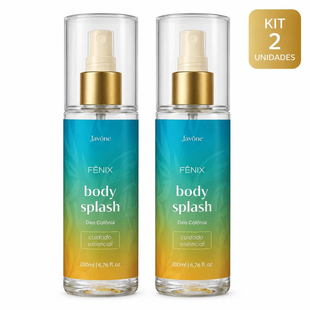 Kit 2 Body Splash Fênix 100ml Cada Feminino Longa Duração Original - Face Beautiful