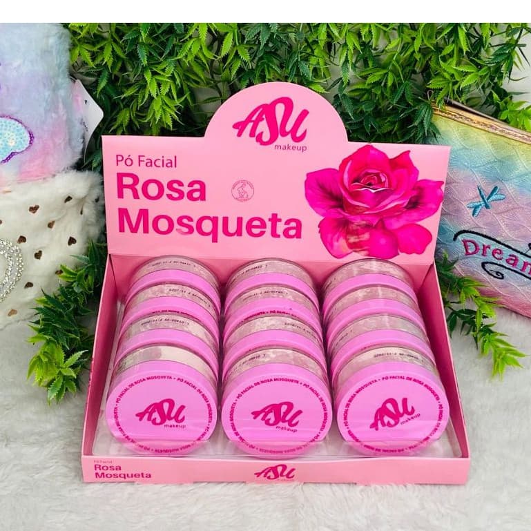 Pó Facial Rosa Mosqueta - Asu makeup 15g