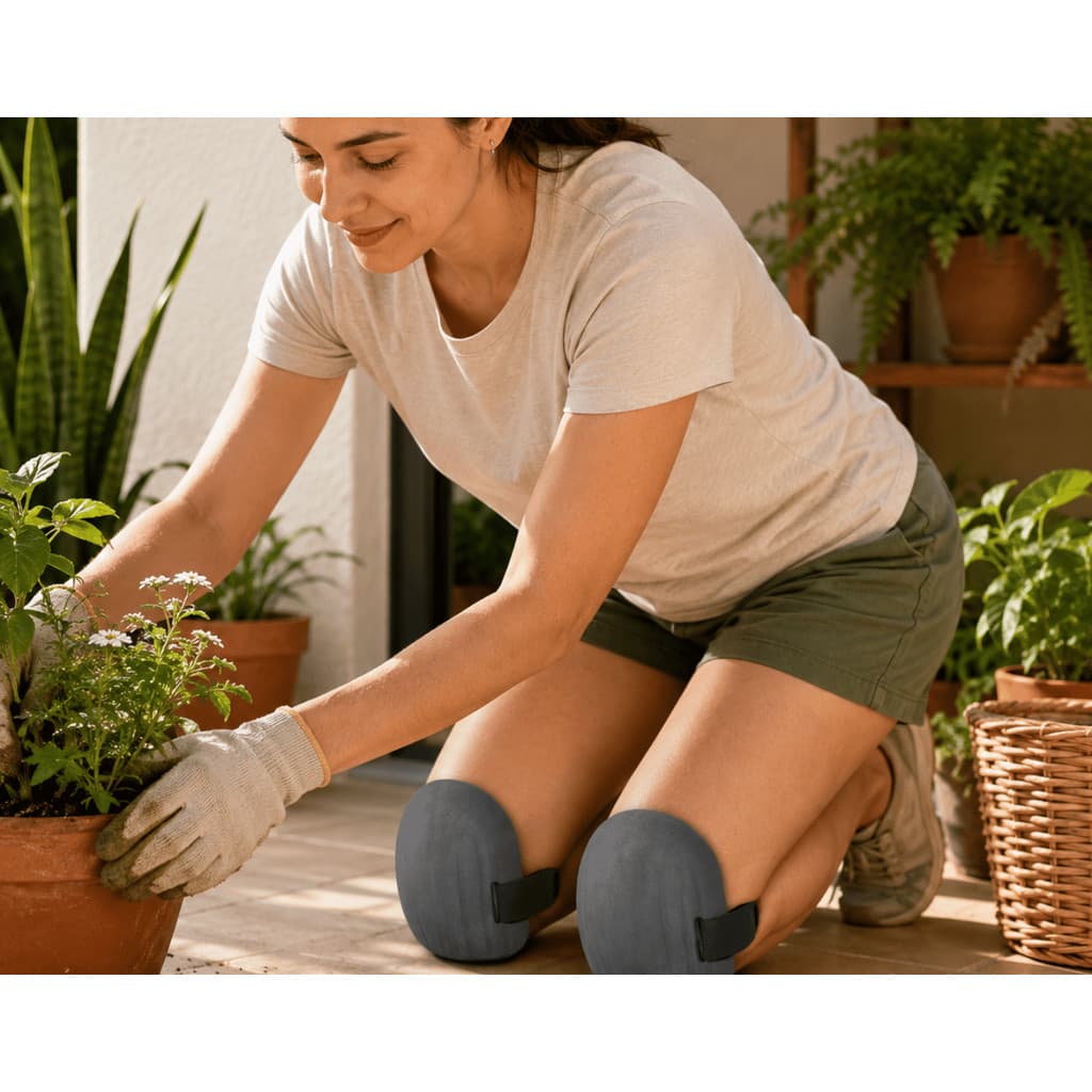 Joelheira De Proteção EVA Para Trabalho Construção Piso Pedreiro Jardinagem Reforma Profissional