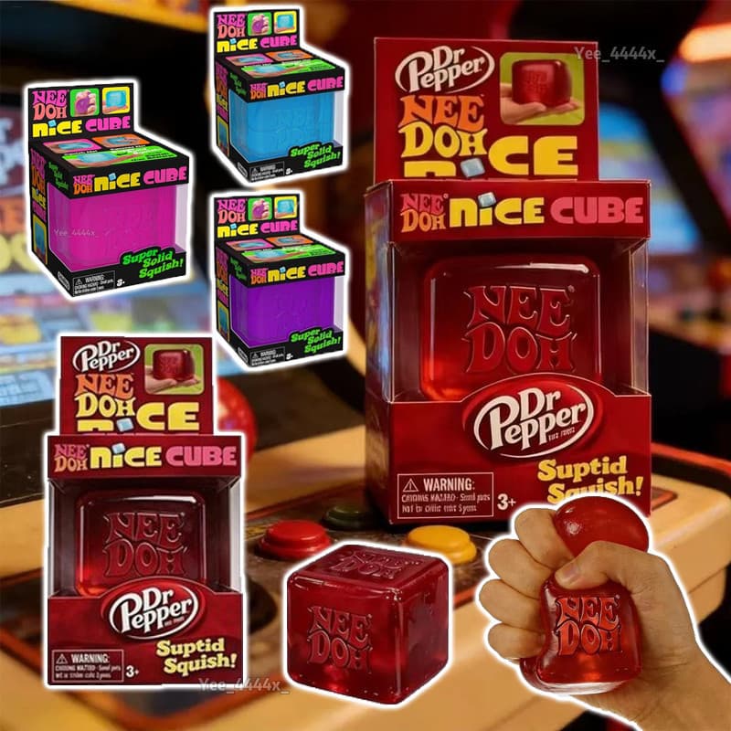 Needoh Dr Pepper Nice Cube Suptid Squish Edição Limitada Cubo Squeeze Toy Para Adultos Homens Mulheres Crianças Sala De