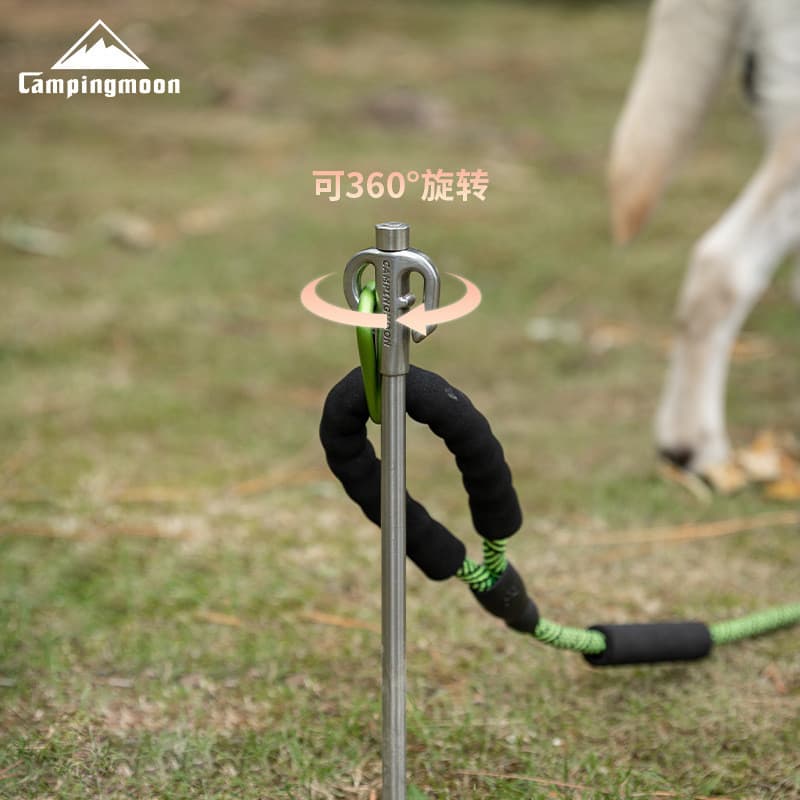 Coman ao ar livre de aço inoxidável fixo Pet chão prego parafuso ferramenta do cão tenda prego acampamento acessórios ac