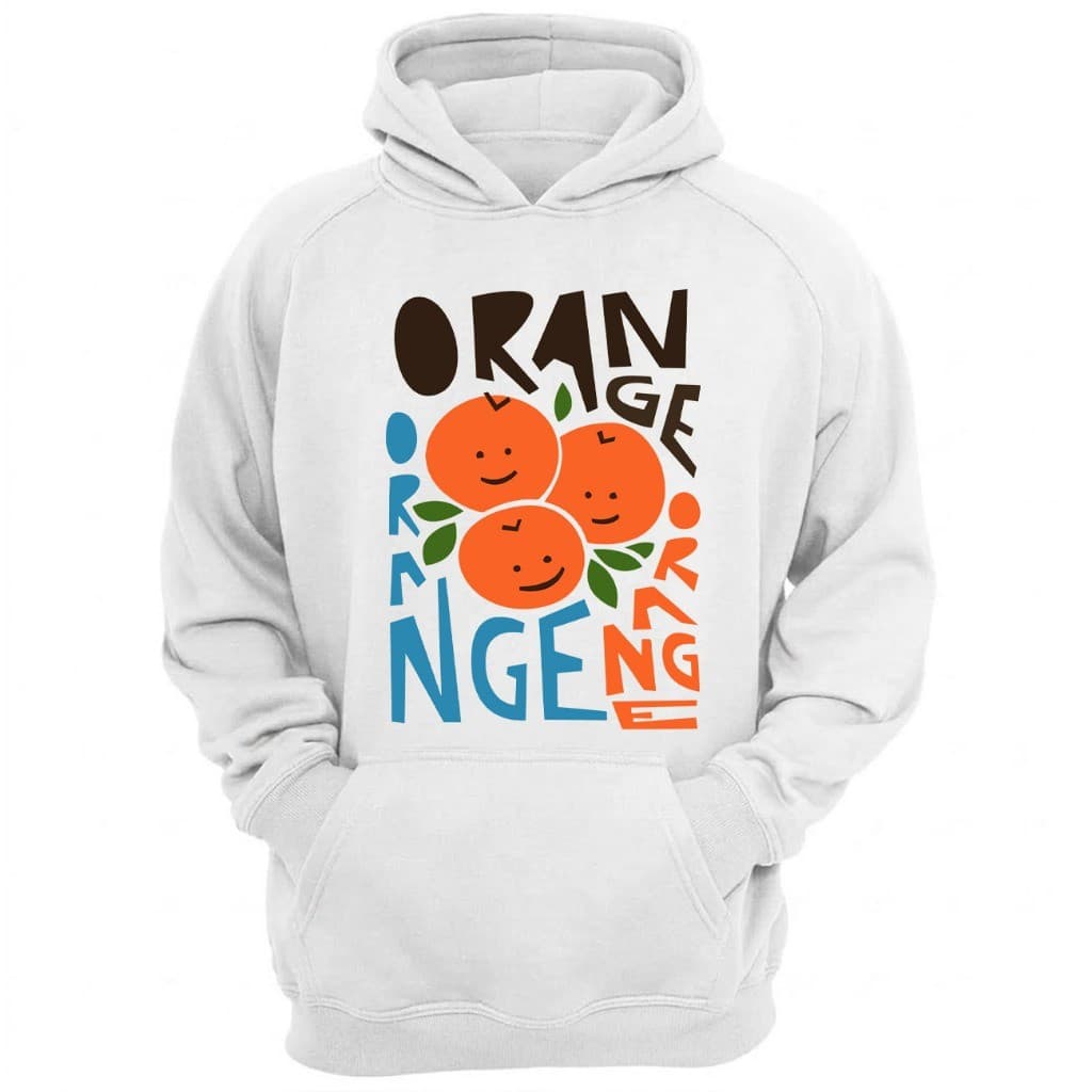 Blusa Moletom Canguru Feminina Orange Moda Inverno Lançamento Premium