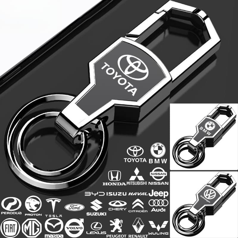 Chaveiro De Carro Em Liga De Metal Com Logotipo De Impressão A Laser
