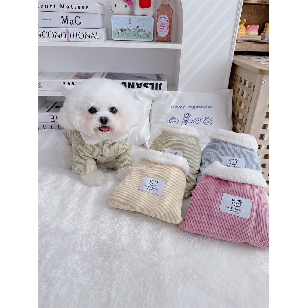 Roupas para animais de estimação roupas acolchoadas para cães roupas acolchoadas mais lã de inverno quente engros