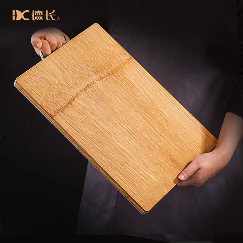 Tábua de corte de bambu inteira Tábua de corte doméstica de corte de cozinha Tábua de rolamento retangular espessa