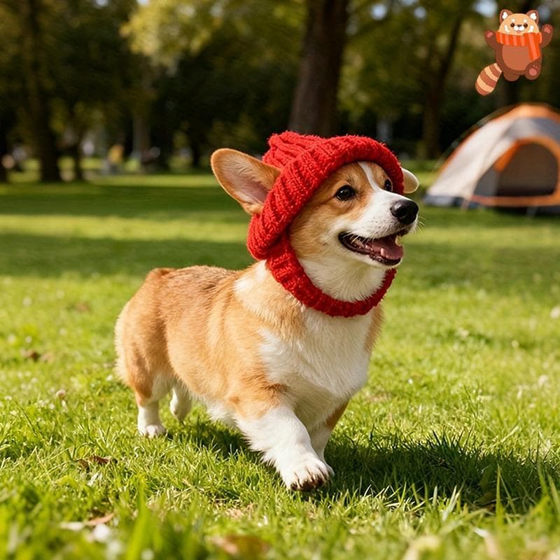 [AP] Gorro Para Cachorro Maltês , Malha Macia E Aconchegante Com Abas As Orelhas , Mantém Aquecido Cães Pequenos , Inver
