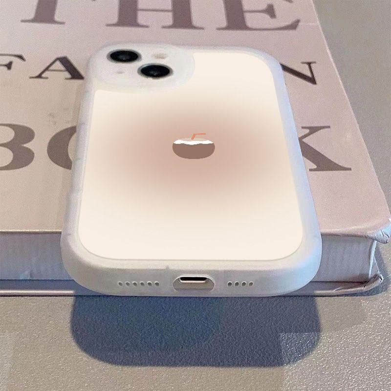 Coco de verão adequado para Apple 16PRO capa de telefone iPhone13 simples 14 nicho 11/12 criativo/15