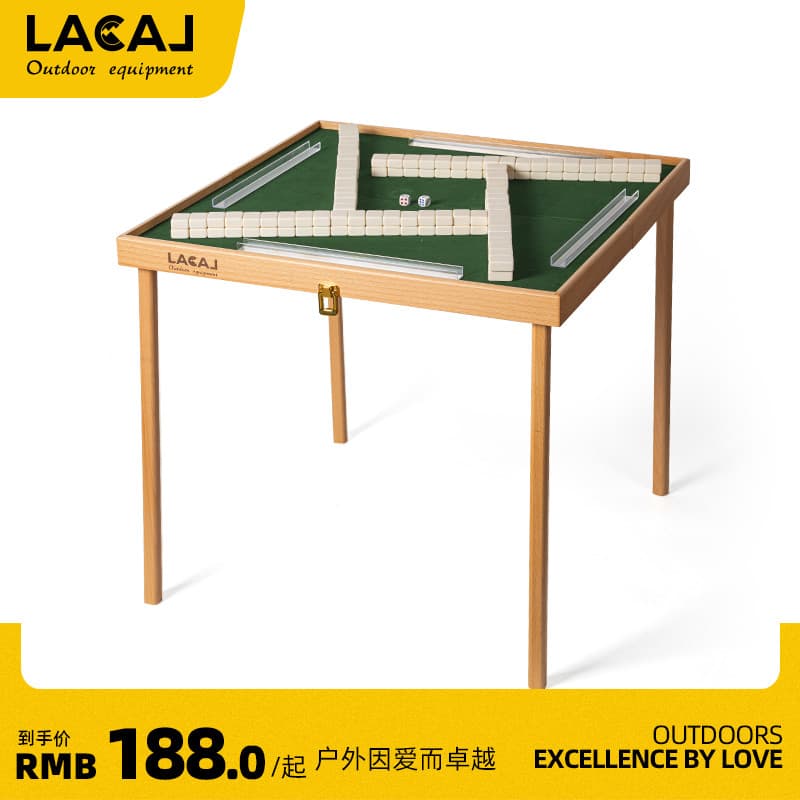 Lacal lacal ao ar livre dobrável mahjong mesa portátil Mini mahjong telha piquenique cadeira de mesa equipamentos acampa