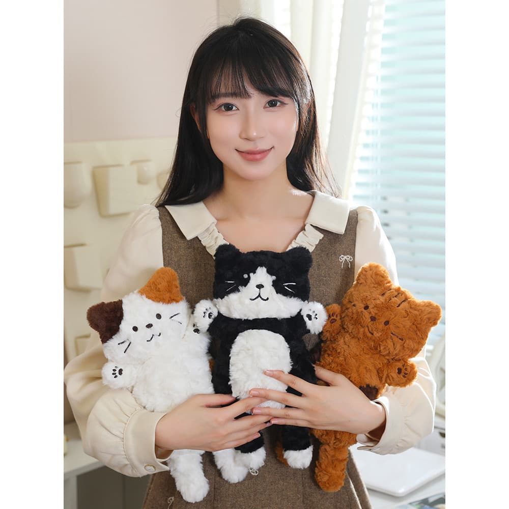 Gato boneca de pelúcia criativo bonito gato bolo boneca brinquedo de pelúcia boneca crianças presente aniversário