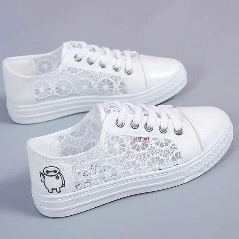 2024 primavera novo estilo meninas sapatos jovens bonitos populares moda Net sapatos All-Match tênis estudante sapatos b