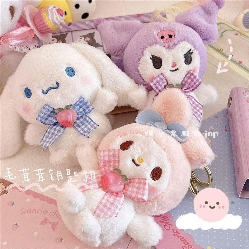 Chaveiro De Pelúcia Kuromi , Cinnamoroll , My Melody Boneca Mochila Pingente Brinquedo Fofo Presente Para Meninas Estuda