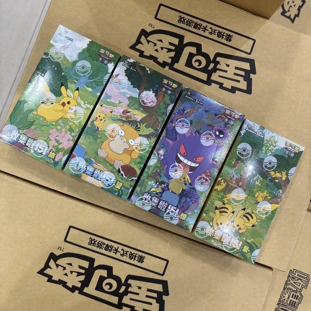 Pokémon Pokémon 151 Caixa Fina Chocante Reunião Viagem Simplificada Chinês Genuíno Cartão PTCG