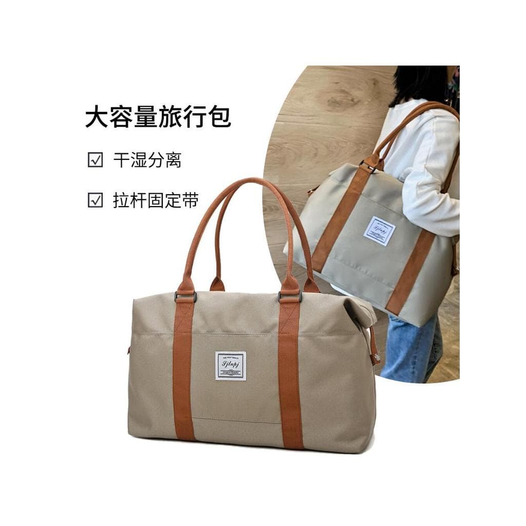 Bolsa de viagem de curta distância feminina bolsa de espera de grande capacidade bolsa de armazenamento leve bolsa de ba
