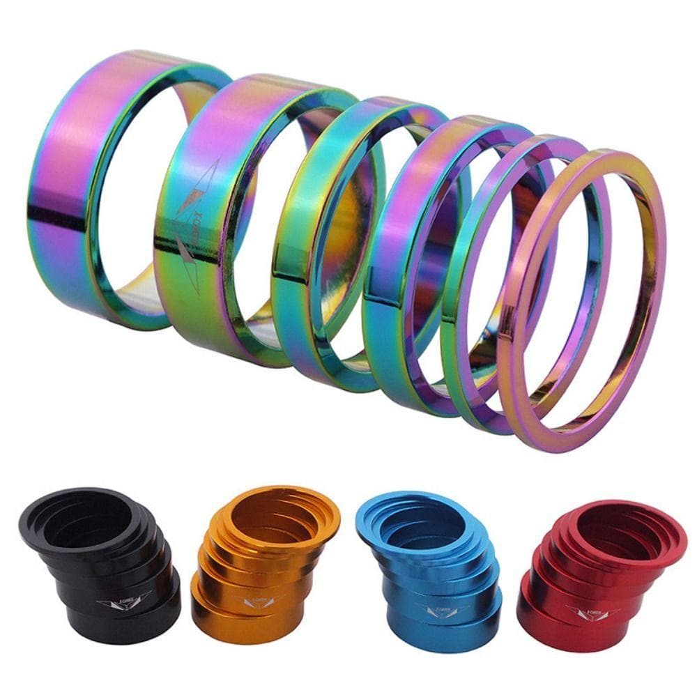 6 Unidades/Conjunto Arruela De Cubo De Bicicleta , Espaçadora De Volante Fone De Ouvido Durável