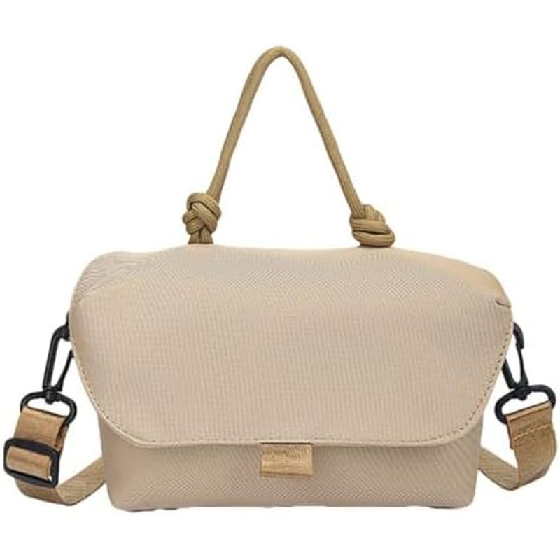 Mini Bolsa Crossbody Feminina De Dois Tons Com Nó , Pequena De Ombro Para Telefone Encontros , Compras Diárias