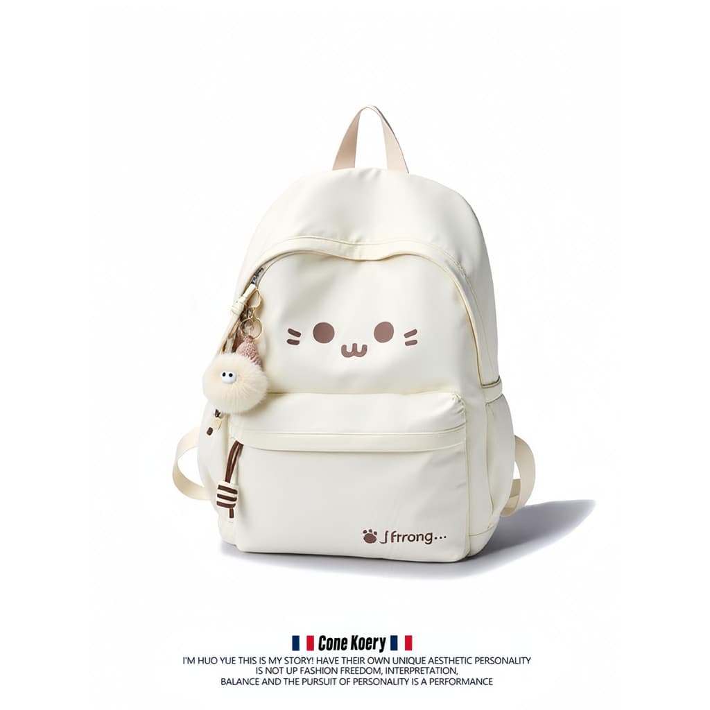 Francês de alto valor bonito mochila júnior menina do ensino médio estudante saco de escola bonito lazer viagem leve peq