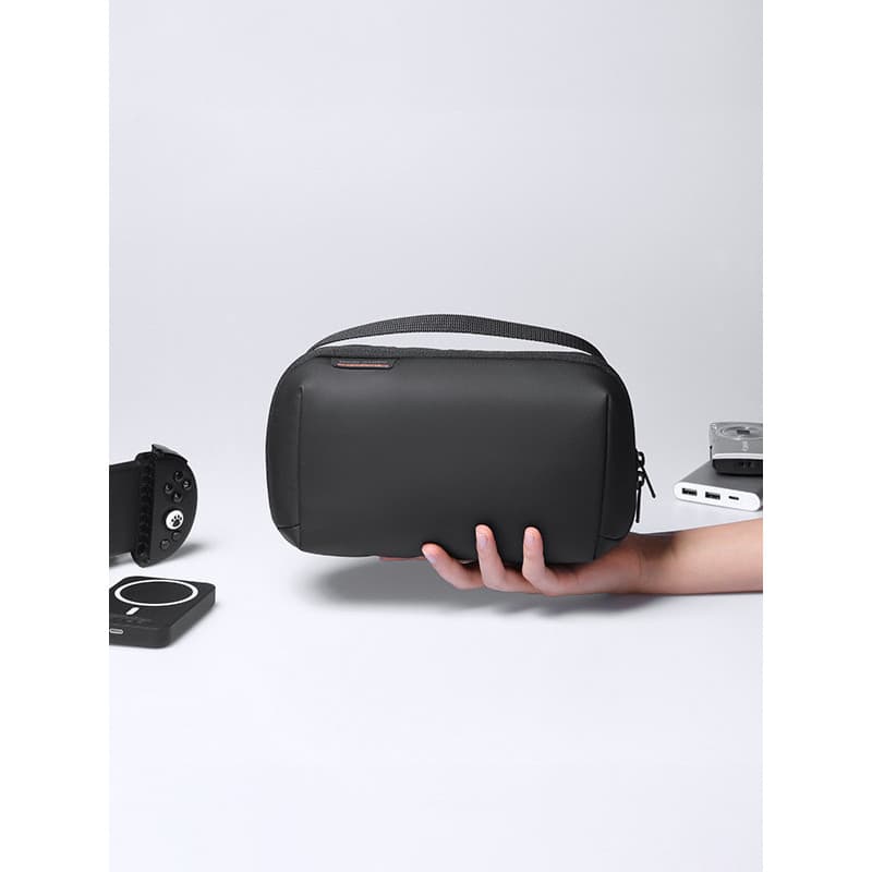 Novo saco de armazenamento multifuncional masculino saco de higiene pessoal viagem de negócios saco de embreagem fone de
