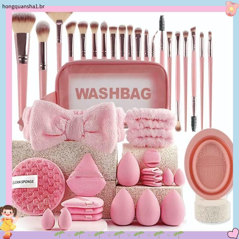 Conjunto de ferramentas de beleza série rosa, clareamento, rejuvenescedor, cor, conjunto mais completo, grande combinaçã